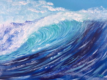 Large Wave Painting at PaintingValley.com | Explore collection of Large ...