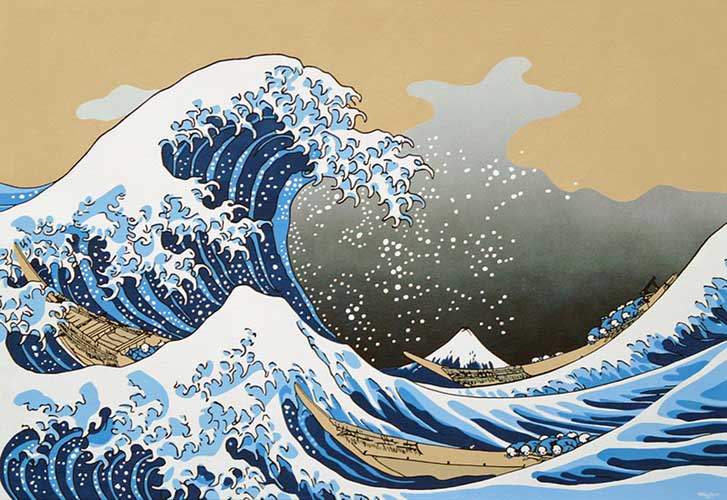 727x500 The Great Wave - Large Wave Painting