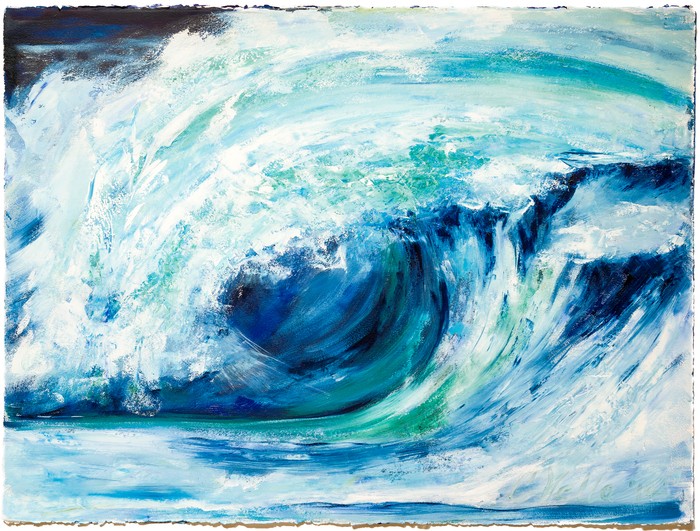 Large Wave Painting at PaintingValley.com | Explore collection of Large ...