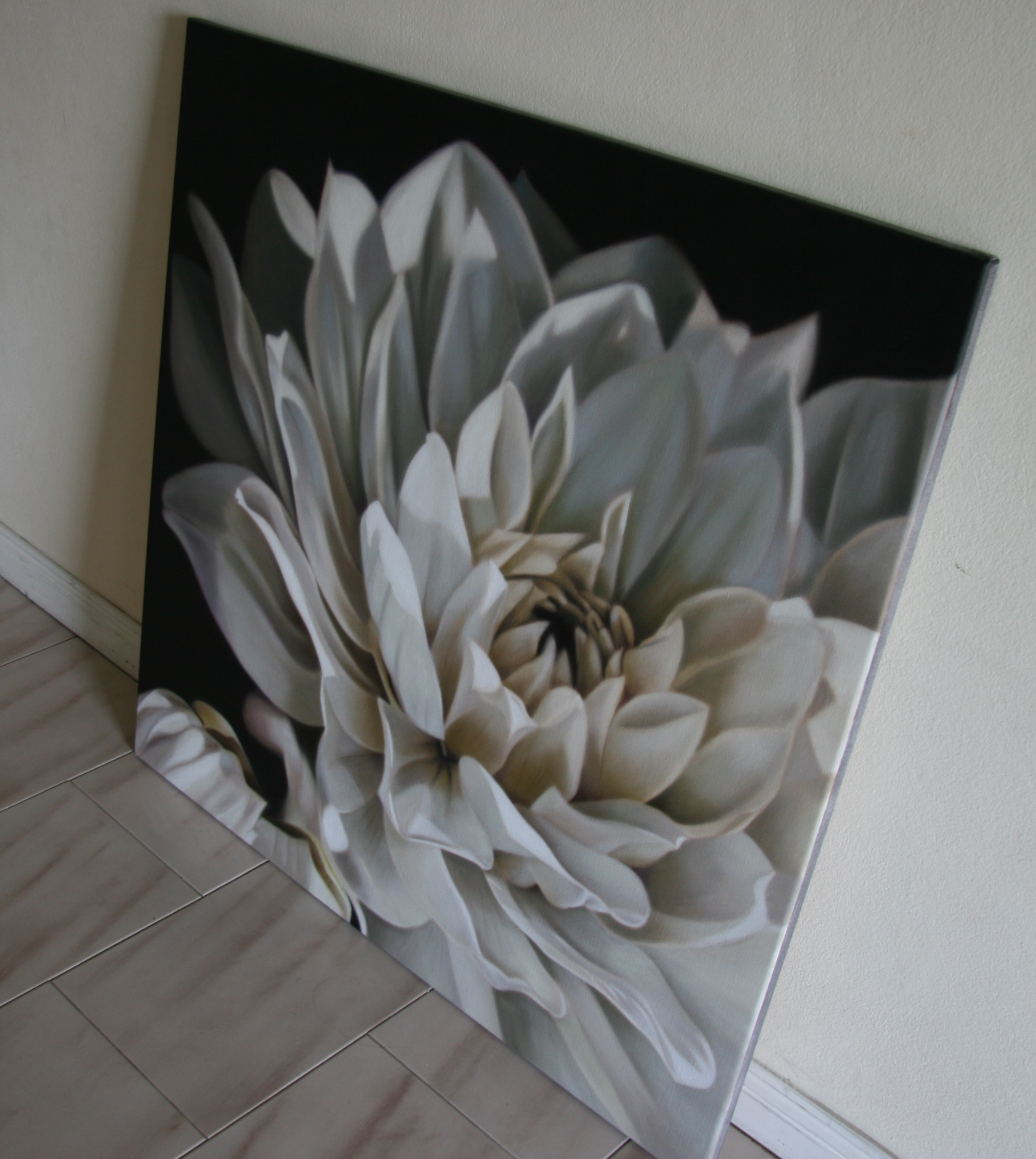 2289x2560 New Painting. Leanne Thomas Paintings - Large White Flower Painting
