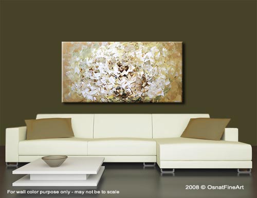 500x385 Painting - Large White Flower Painting