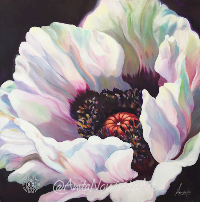 700x706 White Flower Oil Uk Image Collections - Large White Flower Painting