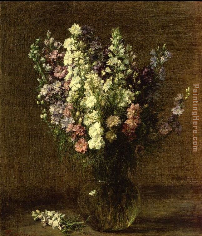 647x756 Henri Fantin Latour Larkspur Painting Anysize 50% Off - Larkspur Painting
