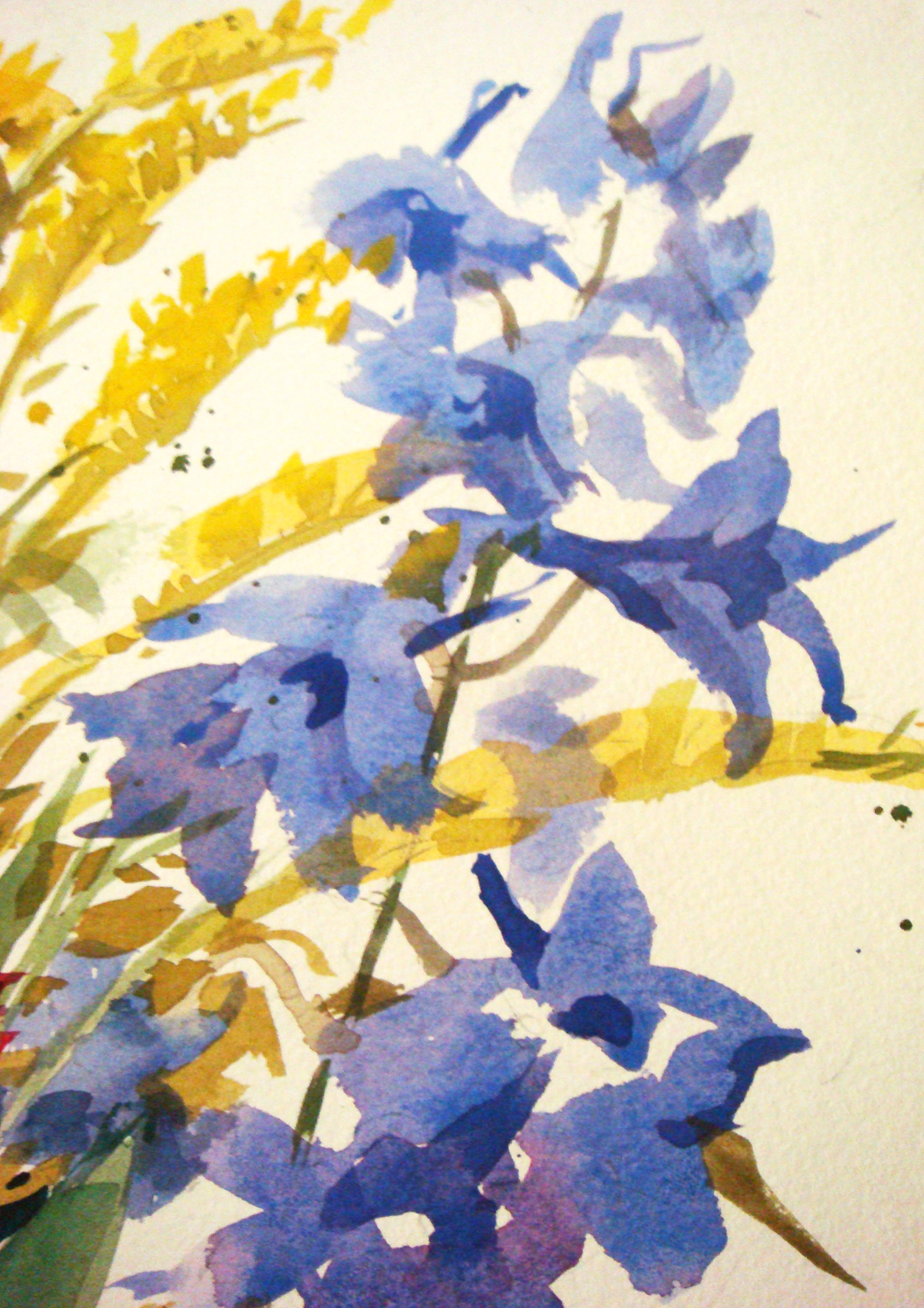 Larkspur Painting at PaintingValley.com | Explore collection of ...