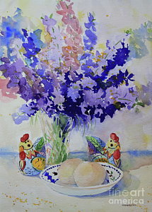 215x300 Larkspur Paintings Fine Art America - Larkspur Painting