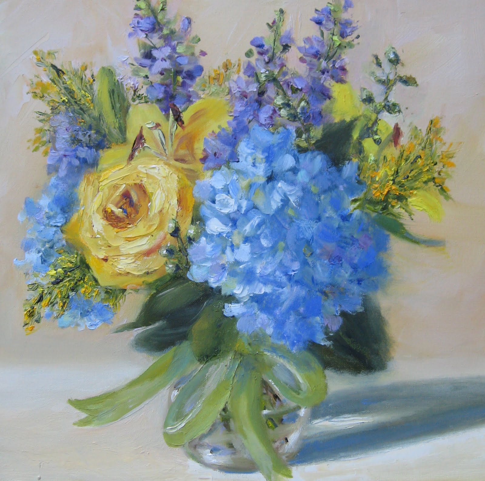 1600x1585 Pat Fiorello - Larkspur Painting