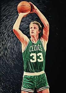 Larry Bird Painting at PaintingValley.com | Explore collection of Larry ...