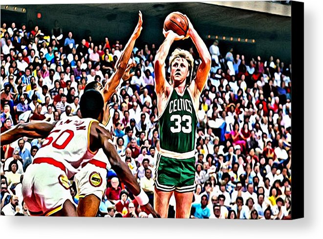 661x490 Larry Bird Canvas Print Canvas Art By Florian Rodarte - Larry Bird Painting