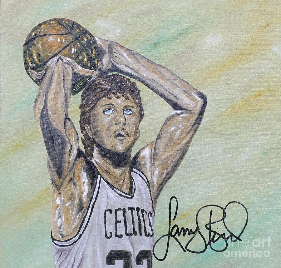 900x858 Larry Bird Painting By John Garcia - Larry Bird Painting