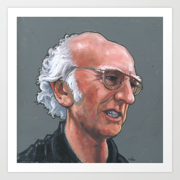 700x700 Larry David Art Print By Micahkrock Society6 - Larry David Painting
