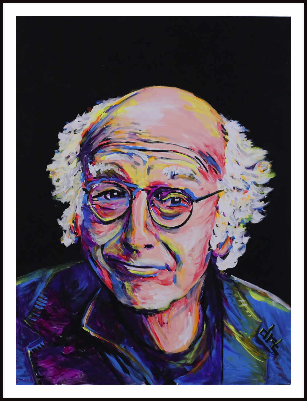 1000x1307 Neon Collection David Turok Art. - Larry David Painting