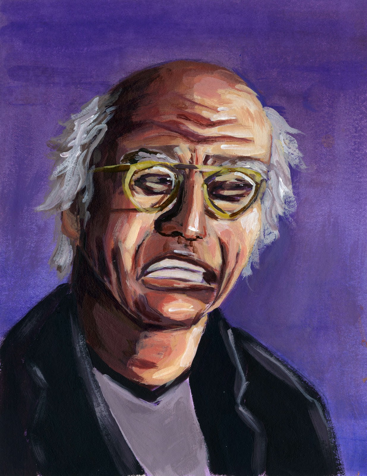 1235x1600 New Age Flavor Eusweesh Larry David - Larry David Painting
