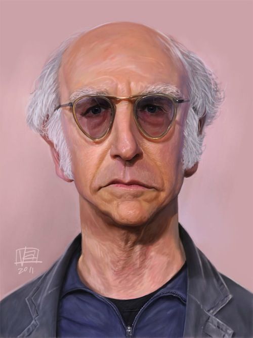 500x667 Caricatures By Vincent Altamore (8 Pictures) Gt Design Und So - Larry David Painting