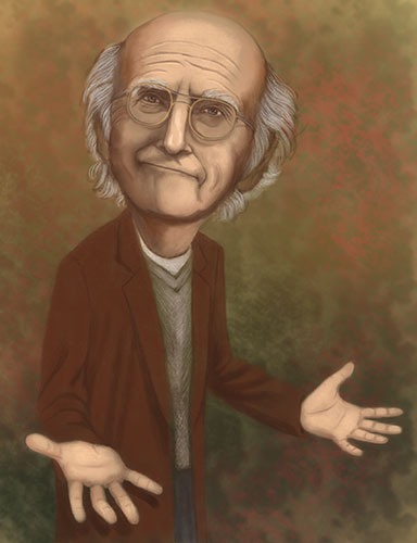 384x500 Diane Barton Graphic Artists Guild - Larry David Painting