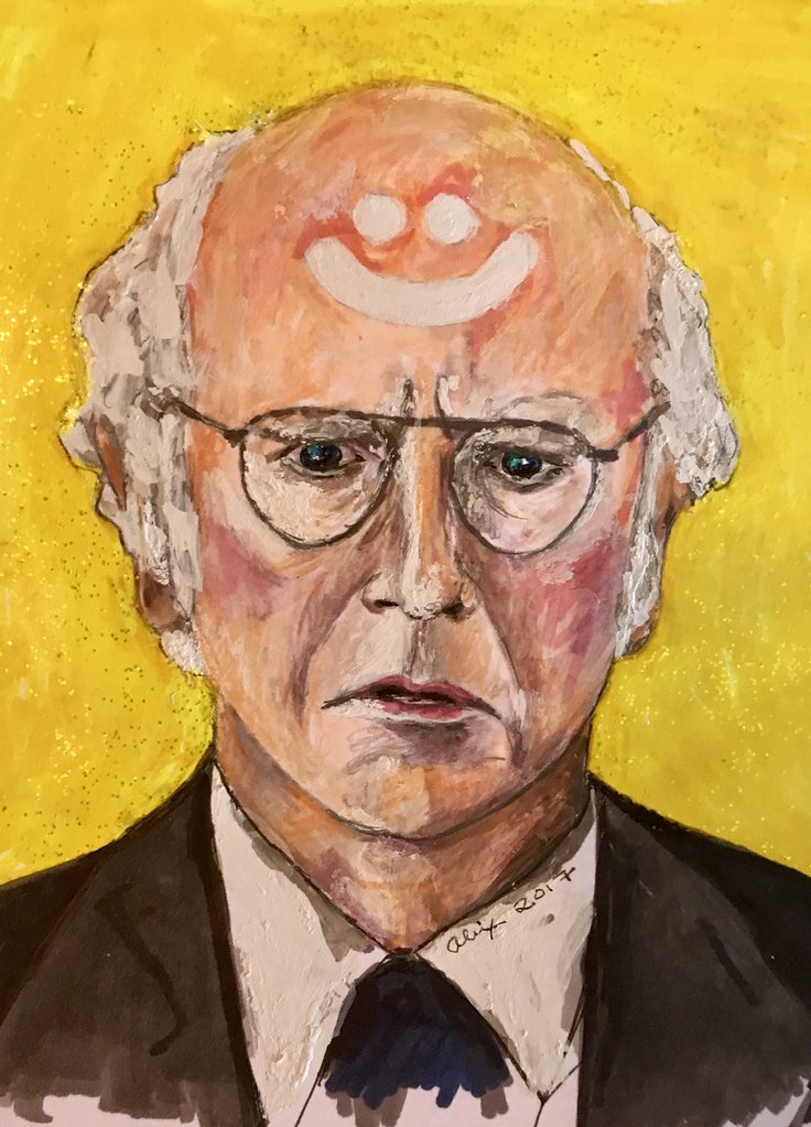 736x1023 Larry David - Larry David Painting