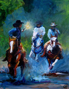 233x300 Gunfight Paintings Fine Art America - Larue Hell Painting