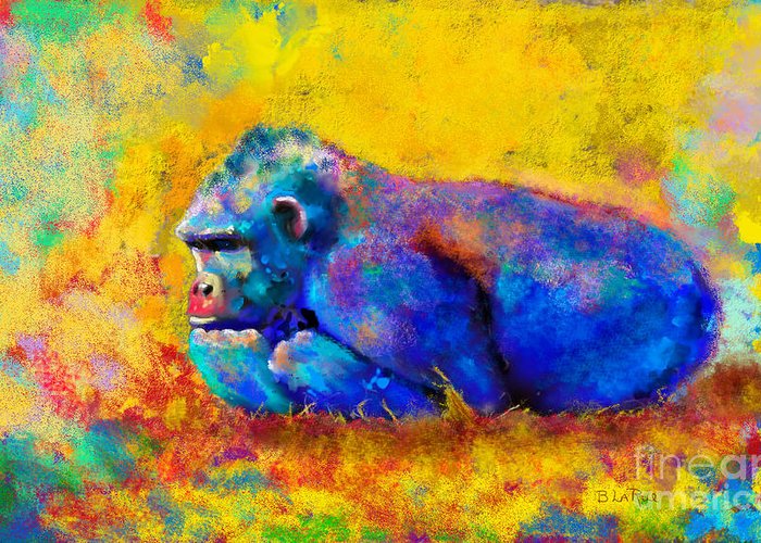 700x500 Gorilla Art Fine Art America - Larue Hell Painting