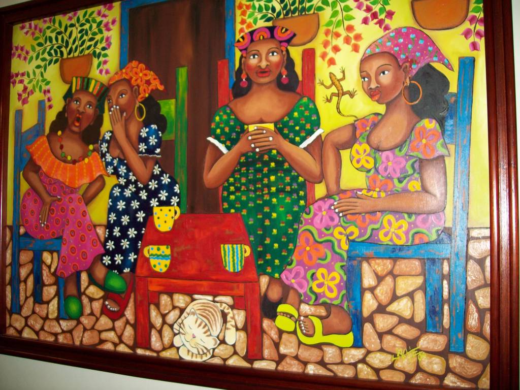 1024x768 Las Comadres Jackie Diaz Martinez - Las Comadres Painting