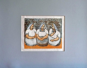 300x237 Rodriguez Paintings - Las Comadres Painting