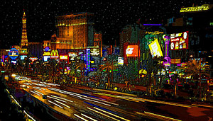 300x171 Las Vegas Strip Paintings Fine Art America - Las Vegas Strip Painting
