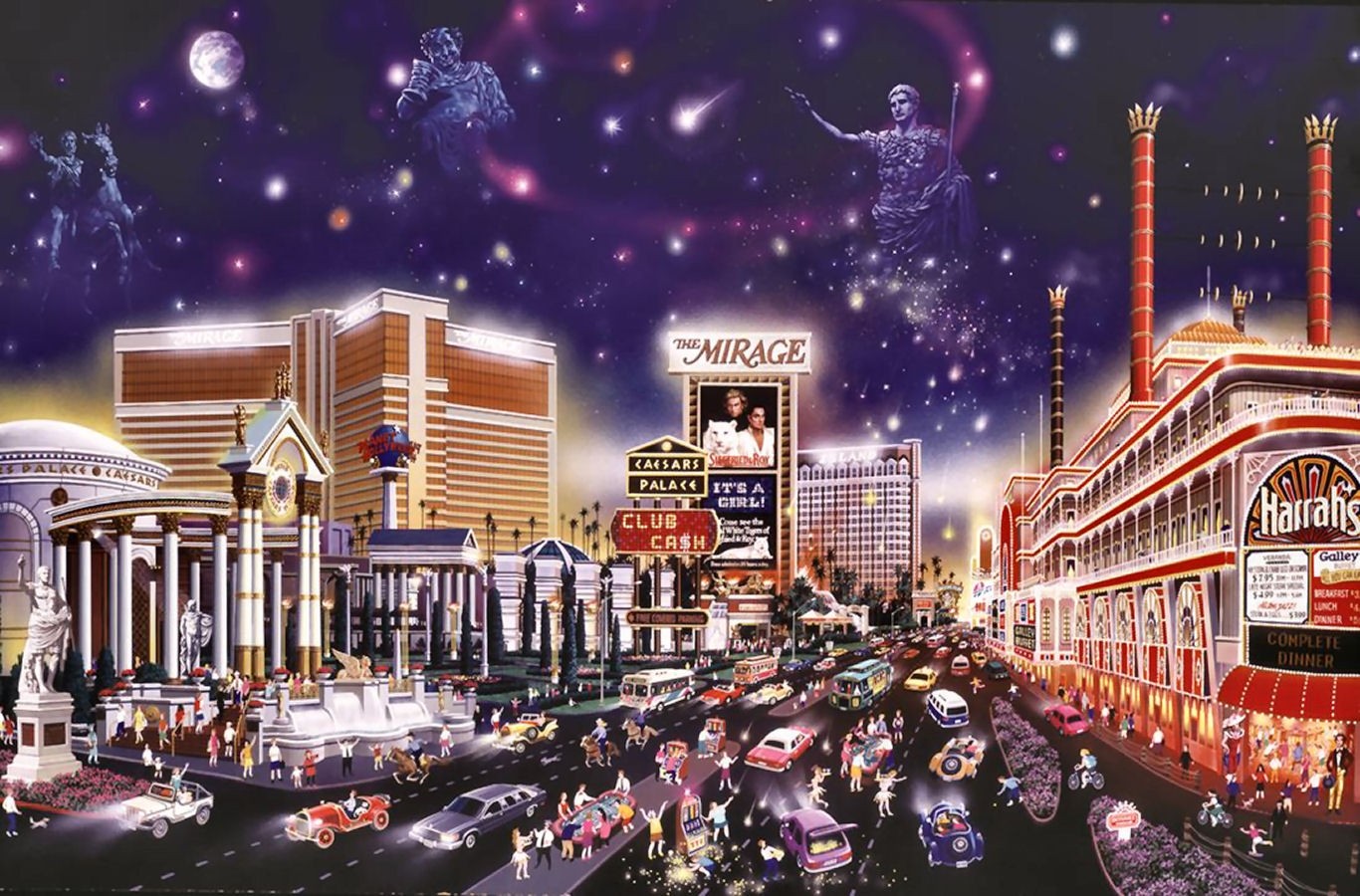 Las Vegas Strip Painting at Explore collection of