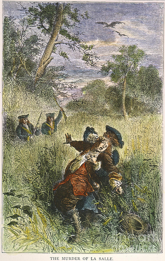 568x900 La Salle Death, 1687 Photograph By Granger - Lasalle Painting