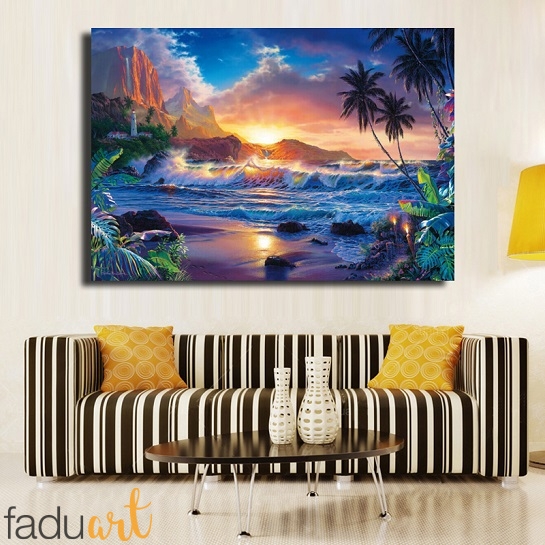 545x545 Christian Riese Lassen Hawaii Seascape Wall Art Fadu Art - Lassen Painting
