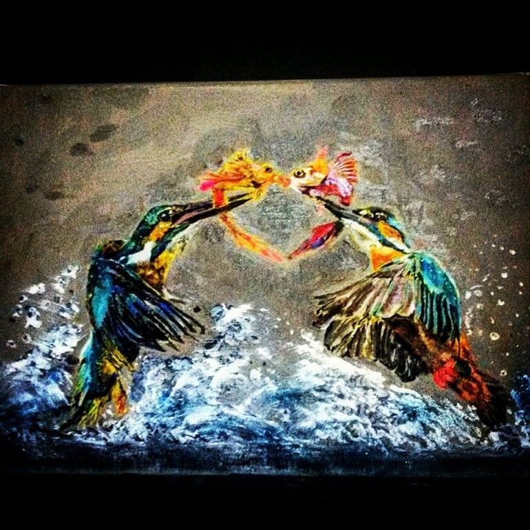 770x770 Saatchi Art Last Kiss Painting By Cuneyt Cagdas - Last Kiss Painting