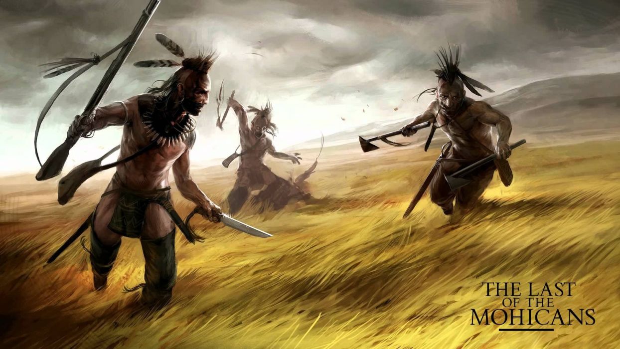 1244x700 Last Of The Mohicans Action Adventure Drama Native American Movie - Last Of The Mohicans Painting