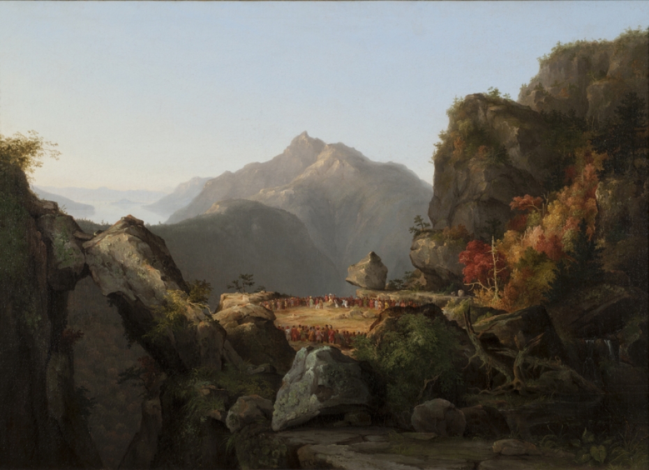 930x674 Landscape Scene From The Last Of The Mohicans Fenimore Art Museum - Last Of The Mohicans Painting