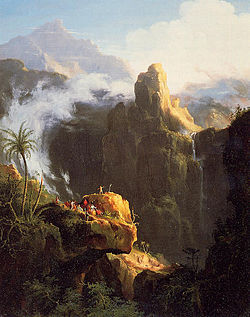 250x317 List Of Paintings By Thomas Cole - Last Of The Mohicans Painting