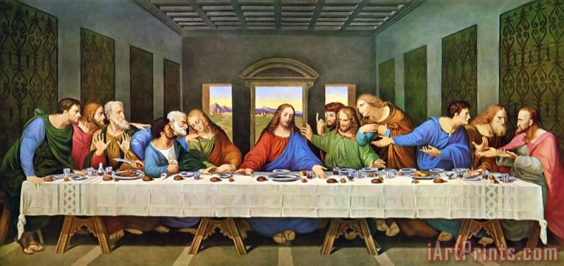 800x378 Leonardo Da Vinci The Last Supper Painting - Last Supper Canvas Painting