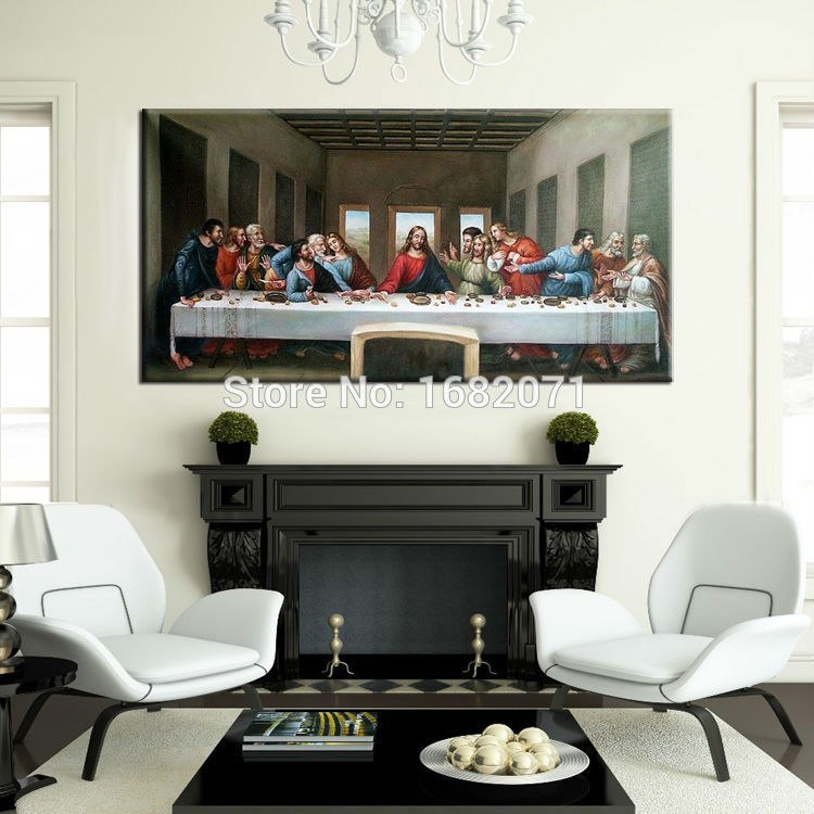 750x750 Professional Artist Handmade High Quality Classical Europe Jesus - Last Supper Canvas Painting