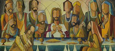 400x177 Last Supper Canon Fodder - Last Supper Modern Painting