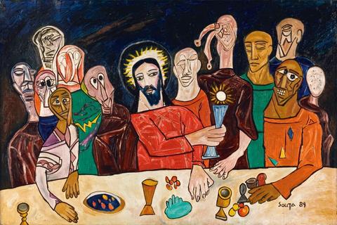 Last Supper Modern Painting at PaintingValley.com | Explore collection ...