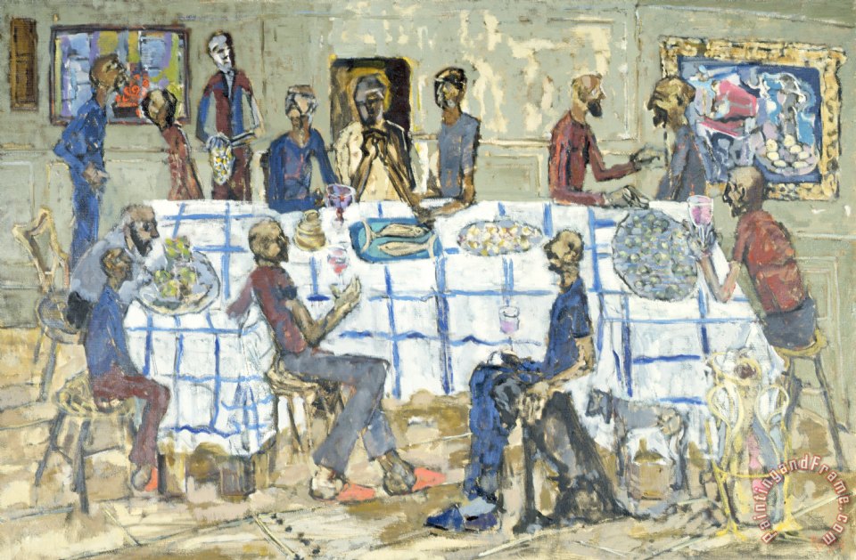 960x629 Conrad Romyn The Last Supper Painting - Last Supper Modern Painting