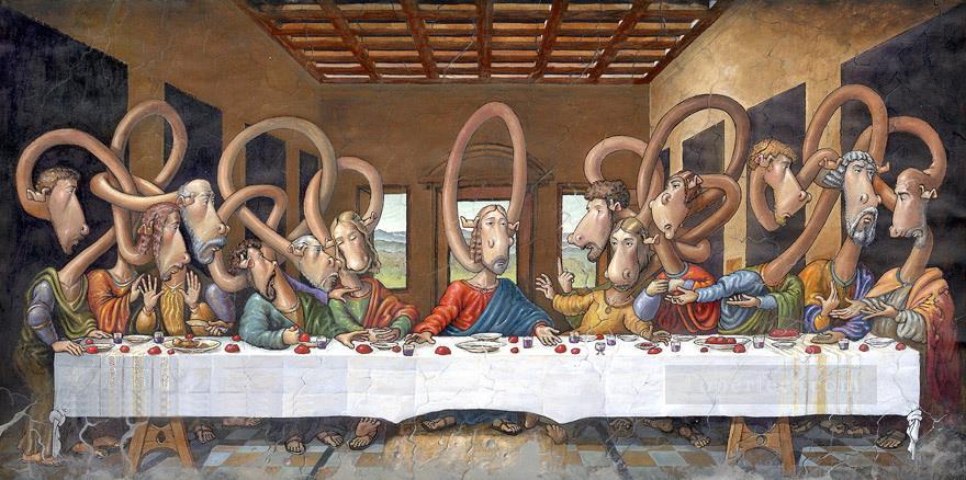 880x438 Last Supper Deer Painting In Oil For Sale - Last Supper Oil Painting