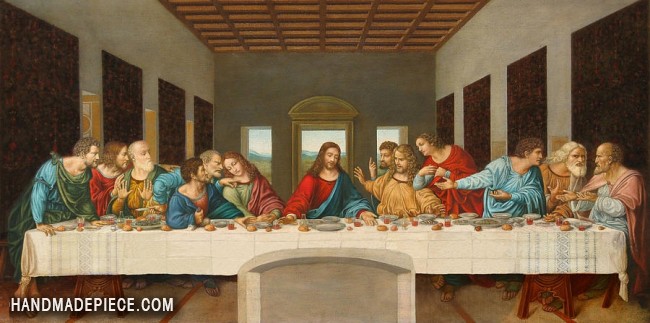 650x323 Leonardo Da Vinci Last Supper Reproduction - Last Supper Oil Painting