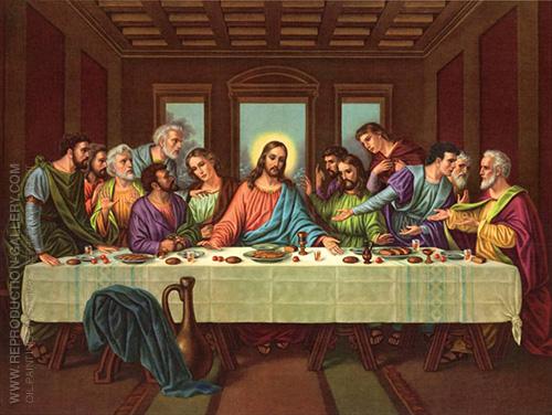 500x376 The Last Supper 1498 By Leonardo Da Vinci - Last Supper Oil Painting