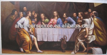 350x182 The Last Supper Oil Painting On Canvas - Last Supper Oil Painting