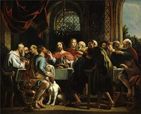 463x374 Oil Painting - Last Supper Oil Painting