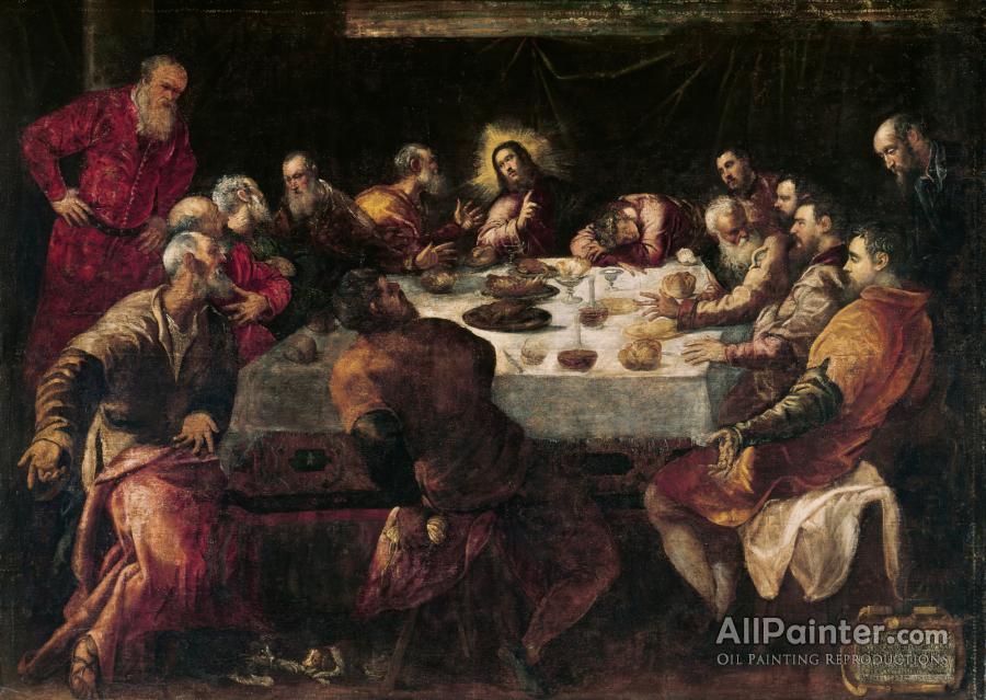 900x639 Jacopo Tintoretto The Last Supper Oil Painting Reproductions - Last Supper Oil Painting