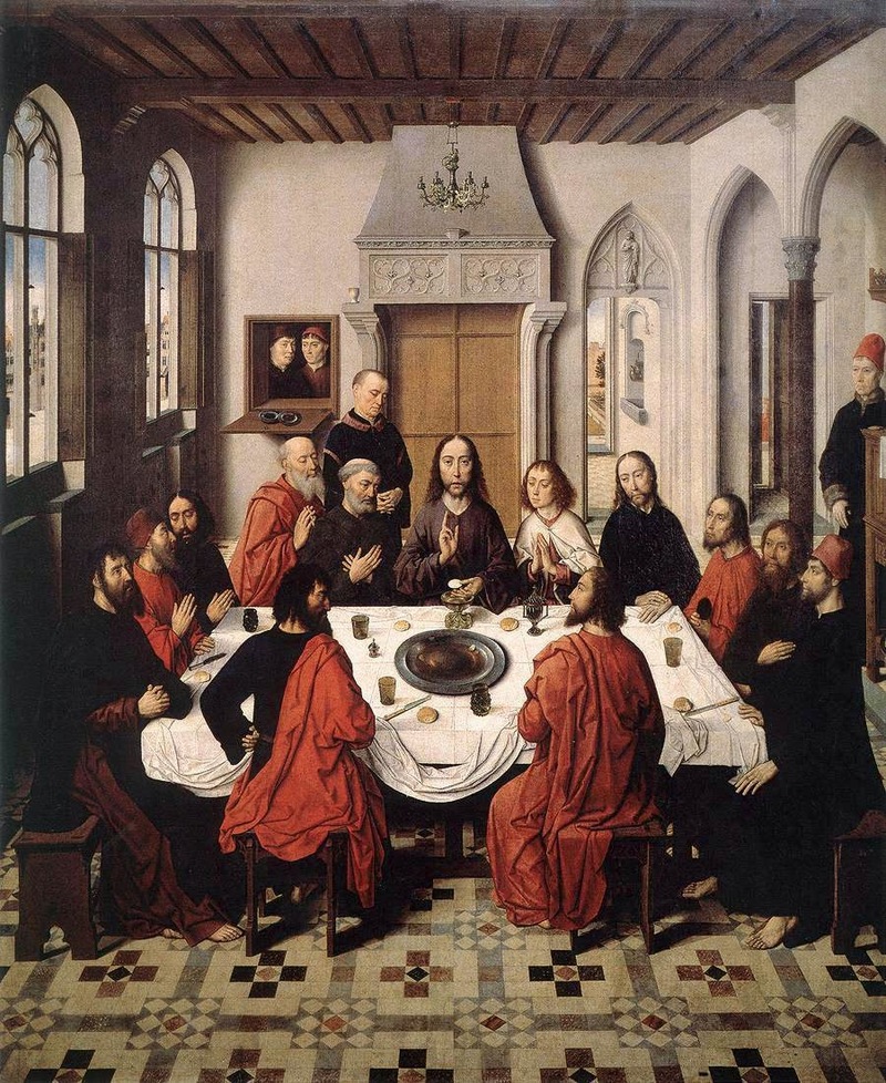 800x978 Artwork By Dieric Bouts - Last Supper Painting