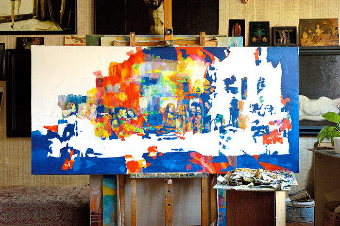 700x465 Buy Oil Painting And Acrylic Art The Last Supper Online - Last Supper Painting