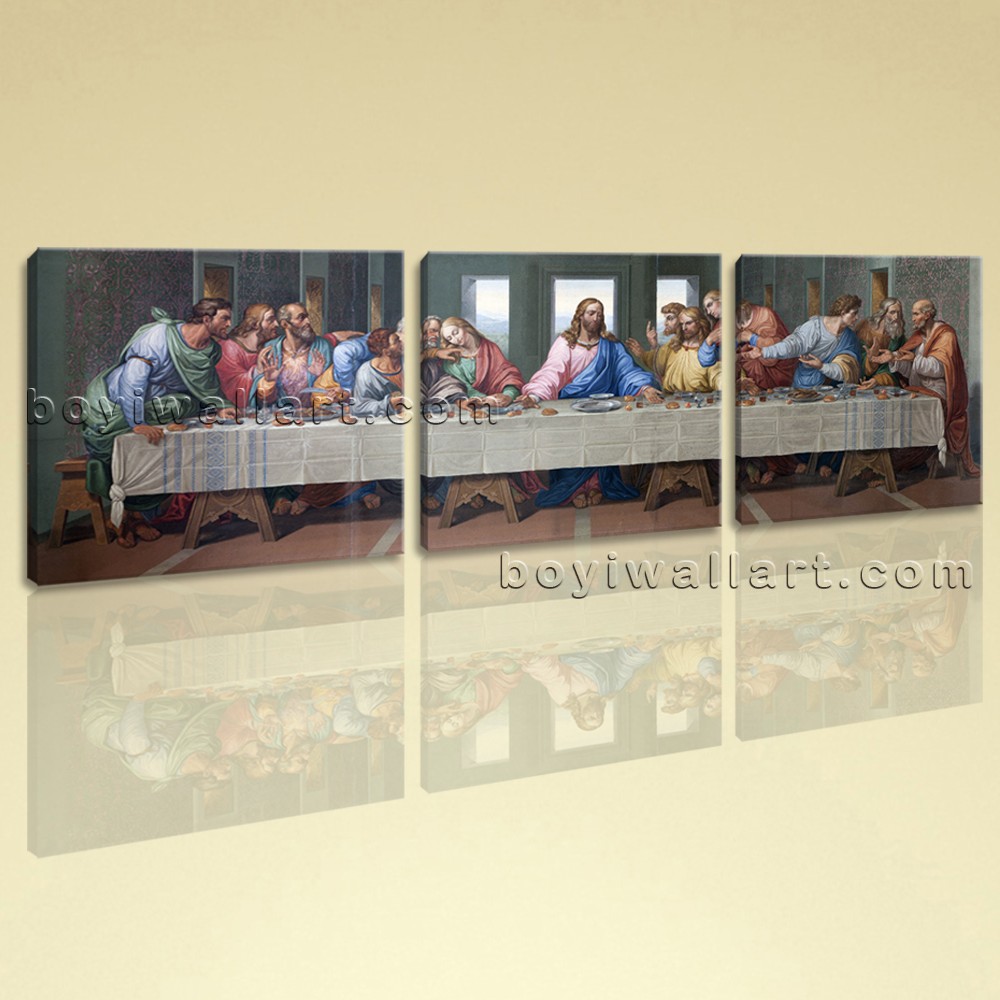 1000x1000 Large Jesus Last Supper Other Impressionist Painting Printed - Last Supper Painting Framed