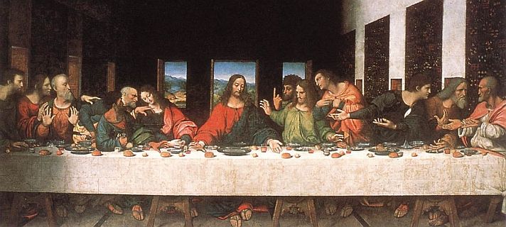 712x320 Who's Eating The Last Supper - Last Supper Painting Names