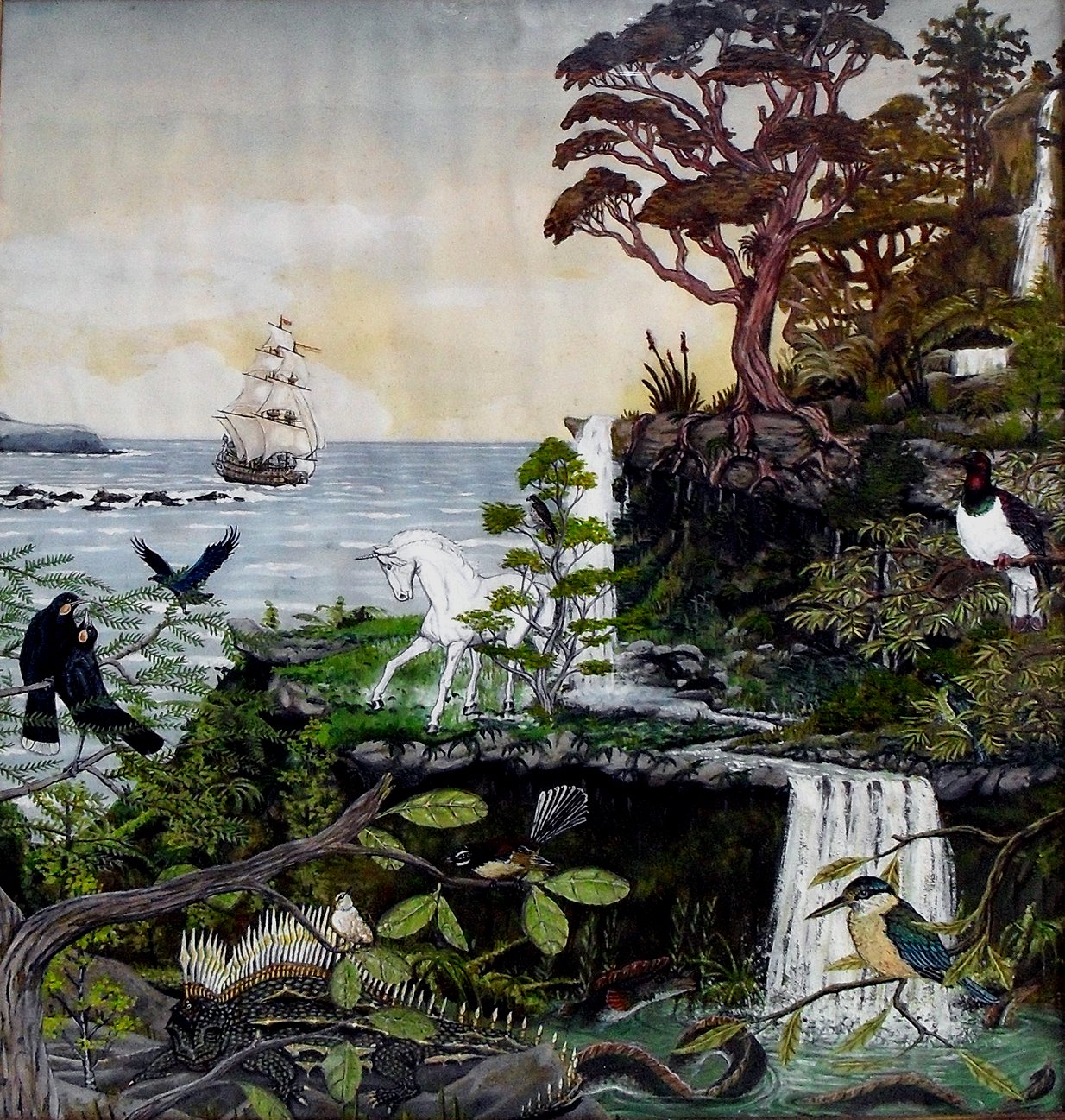 1234x1297 The Last Unicorn Robert Jenkin - Last Unicorn Painting