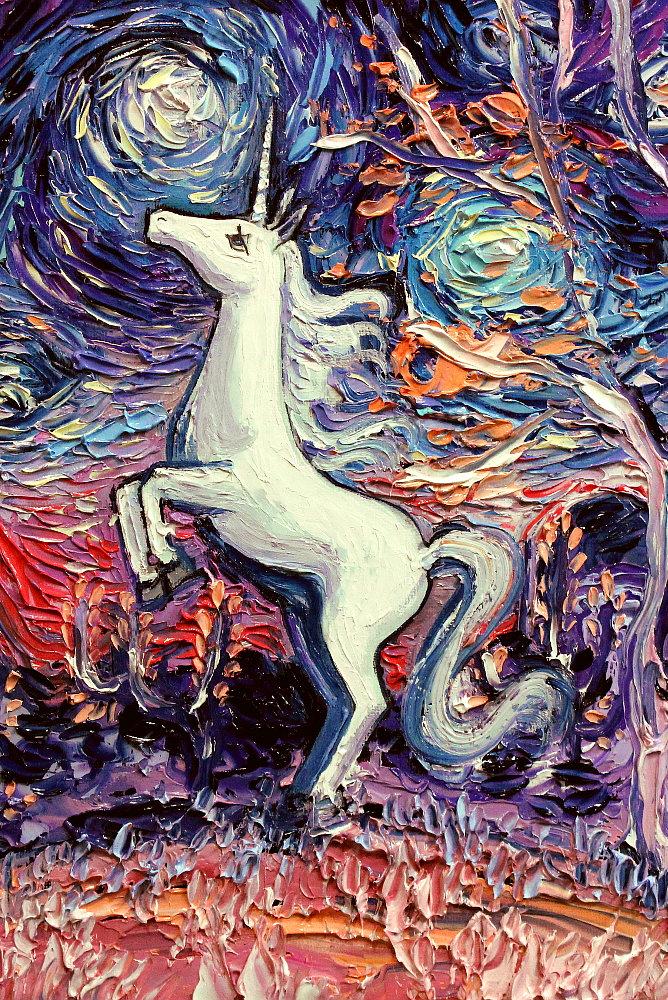 668x1000 Last Unicorn 24x36 Art - Last Unicorn Painting