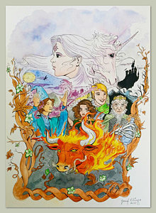 220x300 Last Unicorn Paintings Fine Art America - Last Unicorn Painting