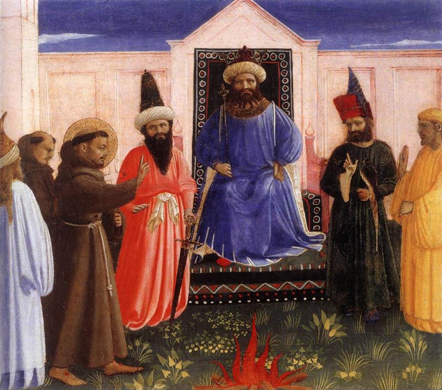 906x800 Late Gothic Painting Fra Angelico 1395 1455 The Trial By Fire - Late Gothic Painting